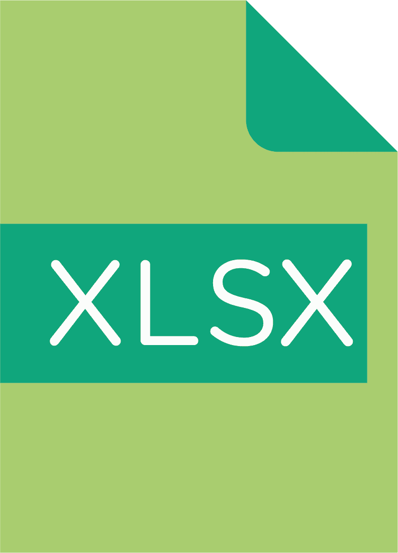 Logo Fichiers XLSX